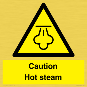 Caution Hot steam